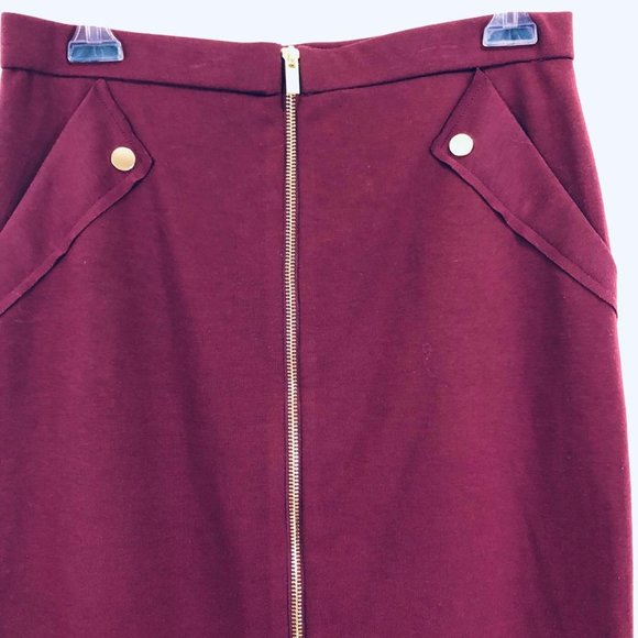 Grace Elements Woman’s Sz S Skirt Purple Pencil - Picture 4 of 8